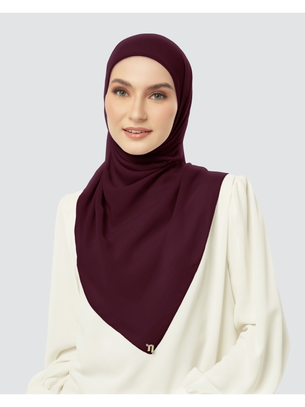 CLOUD CHIFFON SQUARE - GOJI BERRY