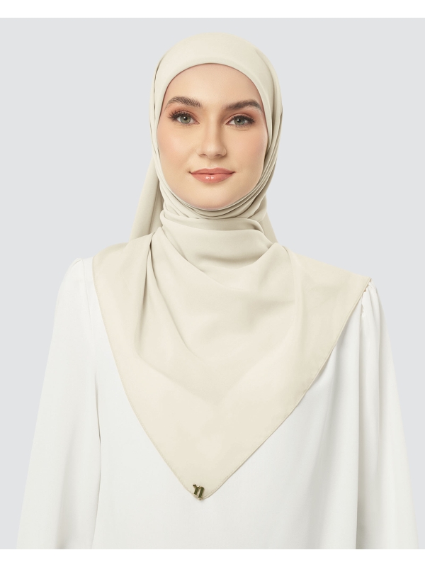 CLOUD CHIFFON SQUARE - GRANOLA