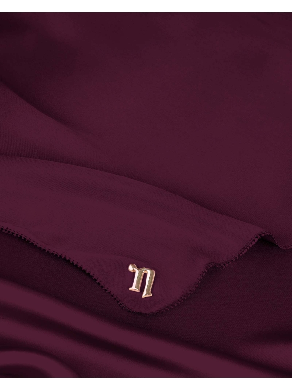 EILA SATIN SHAWL - MAGENTA