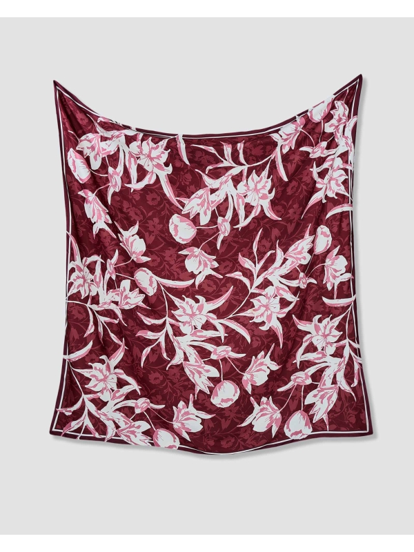 FLEUR SQUARE - ROUGE