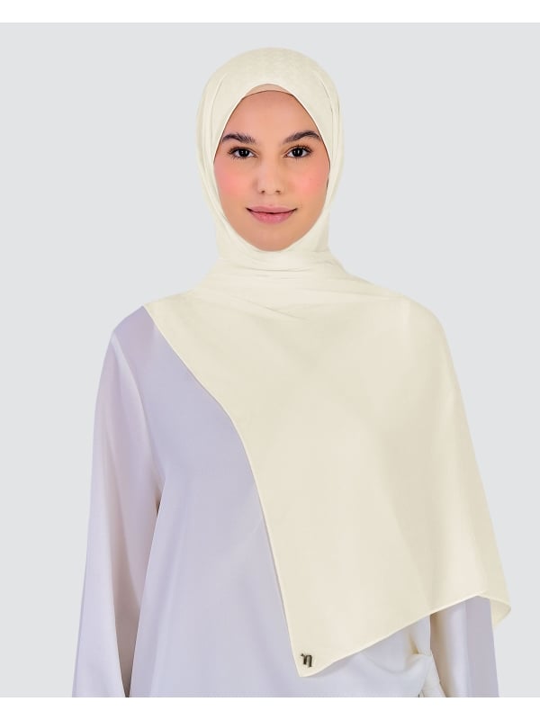 GAIA CHIFFON SHAWL - IVORY