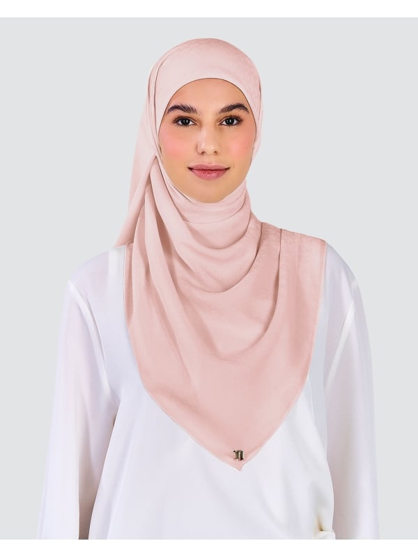 GAIA CHIFFON SQUARE - BLUSH