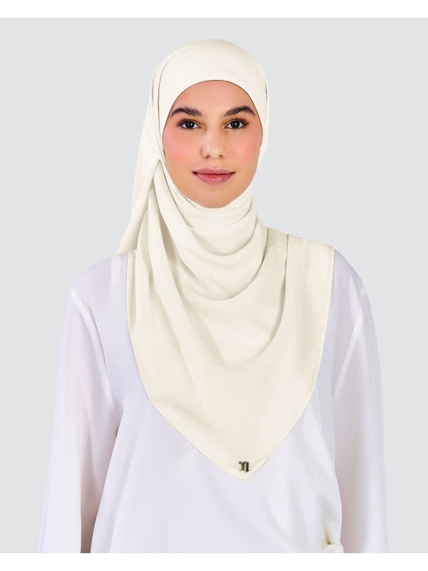 GAIA CHIFFON SQUARE - IVORY