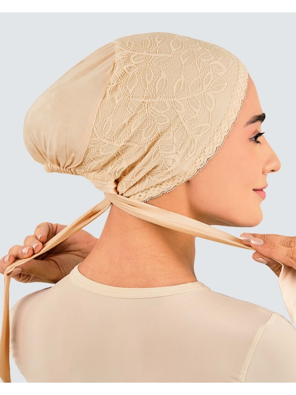 INNER TIE-BACK FLEUR LACE - SAND