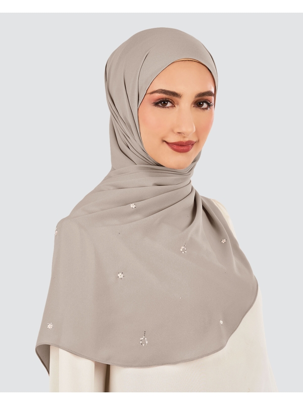 LADY GRACE CRYSTAL CHIFFON SHAWL - KOALA
