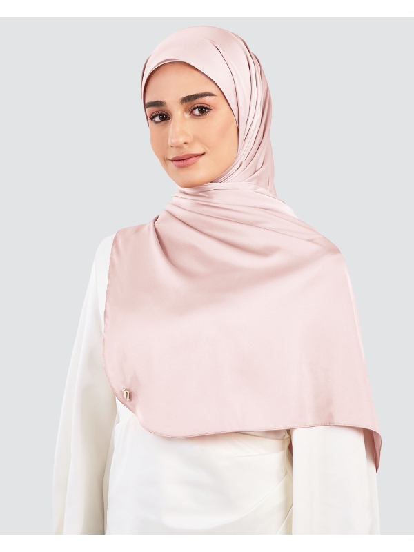 LUNA SATIN SHAWL - BALLERINA