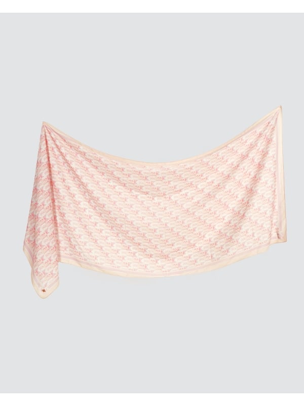 MONOGRAM ORIGAMI SHAWL - CHALK ROSE