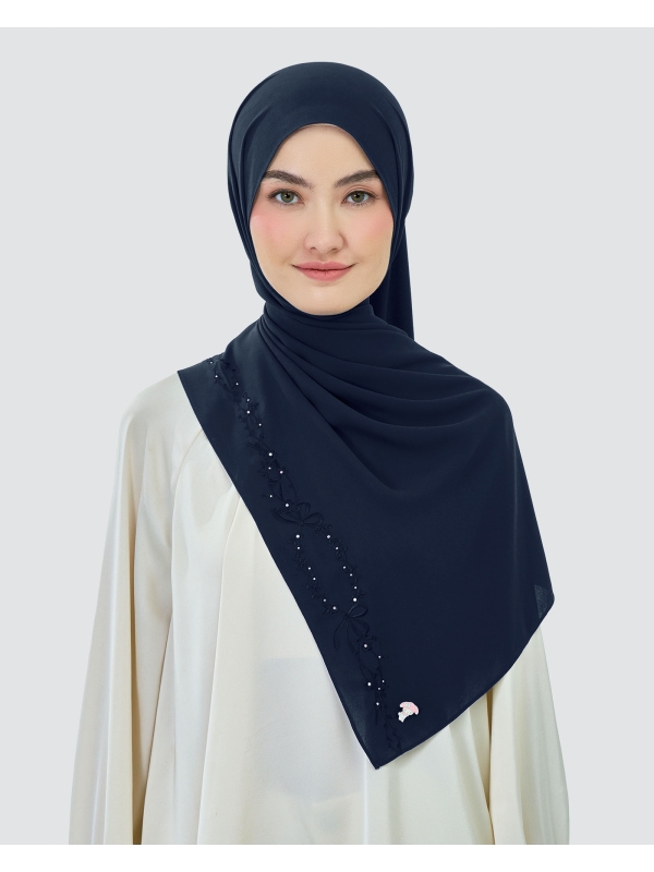 MY MELODY & NAELOFAR EMBROIDERED SHAWL - DOODLE