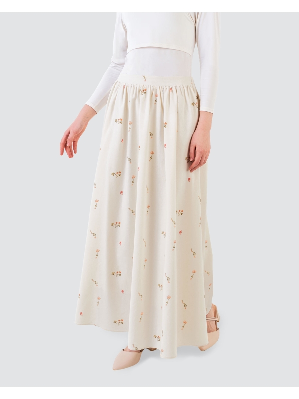 MY MELODY X NAELOFAR JOY SKIRT - LINEN/MARSHMALLOW