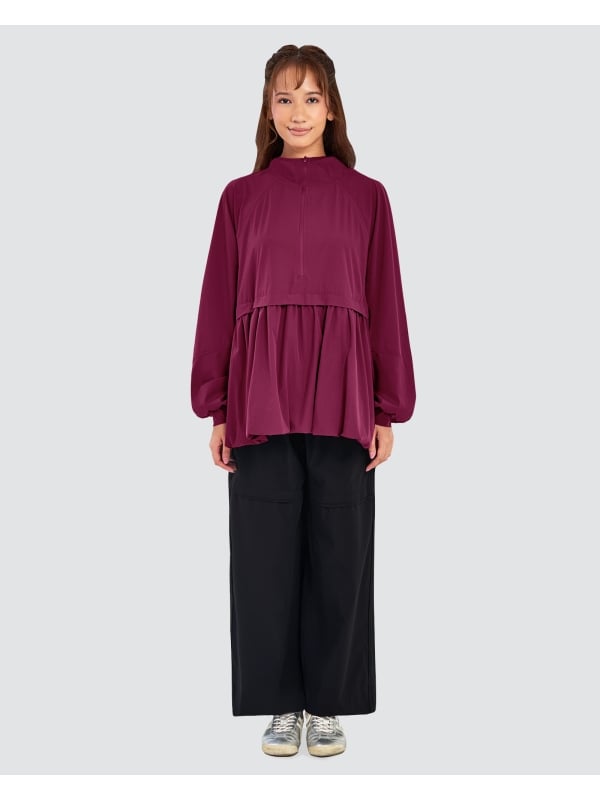 nPOWER BALLOON PARKA - BERRY