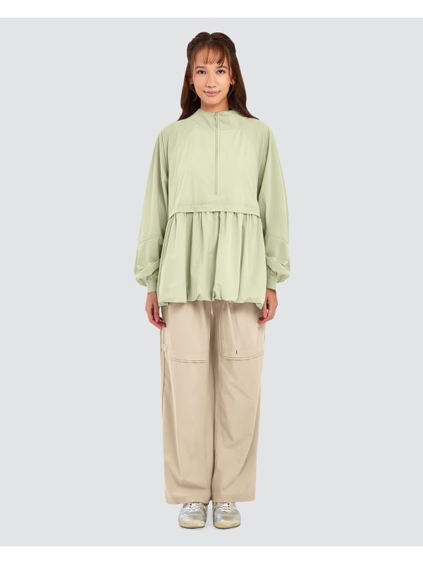 nPOWER BALLOON PARKA - GREEN TEA