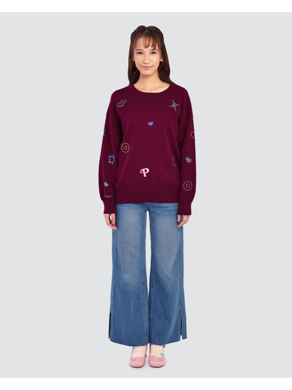 POLLY POCKET X NAELOFAR ICONIC JUMPER - CHERRY ON POP