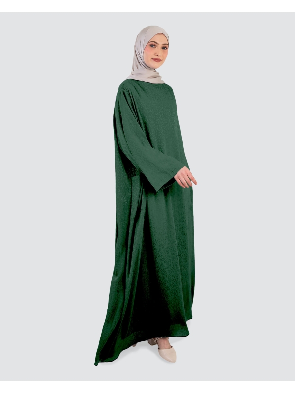 SABREEN KAFTAN DRESS - PINE GREEN