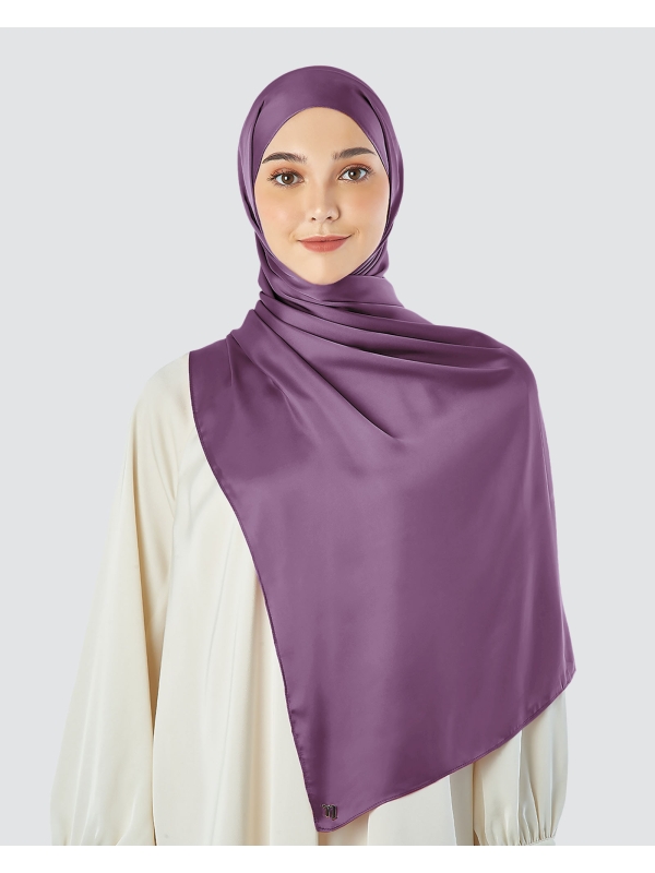 SATIN SHAWL - PURPLE