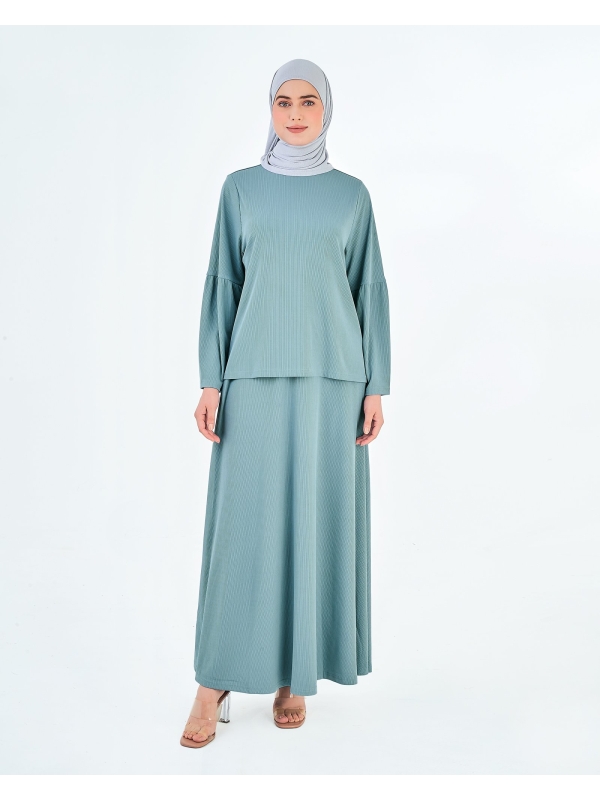 X-PRESS WANDERLUST CO-ORDS - DUSTY BLUE