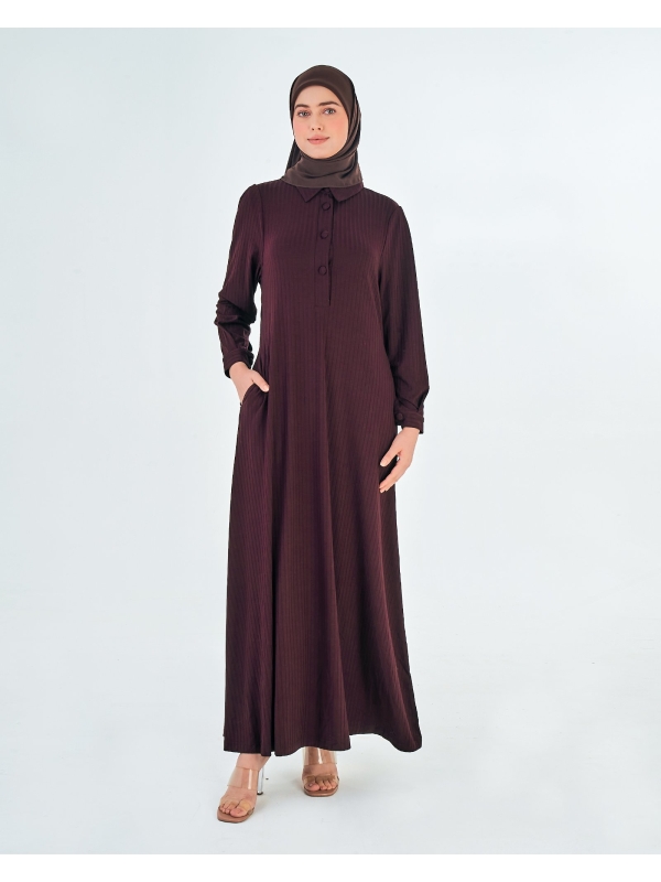 X-PRESS WANDERLOVE DRESS - RAISIN