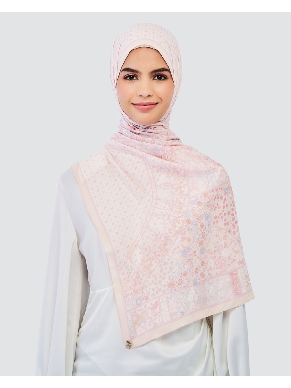 THE GARDEN CHÂTEAU SHAWL - MIEL ROSE