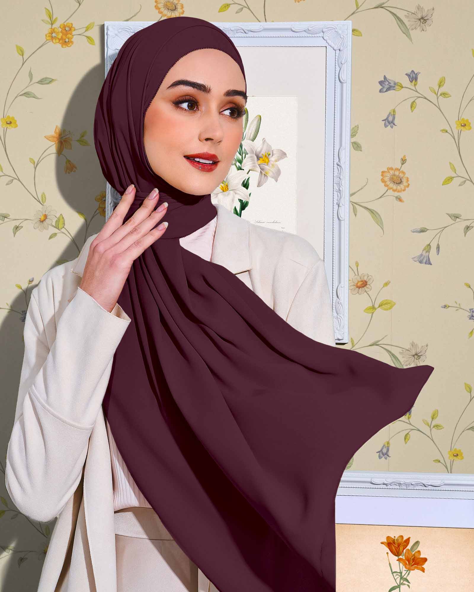 naelofar chiffon shawl