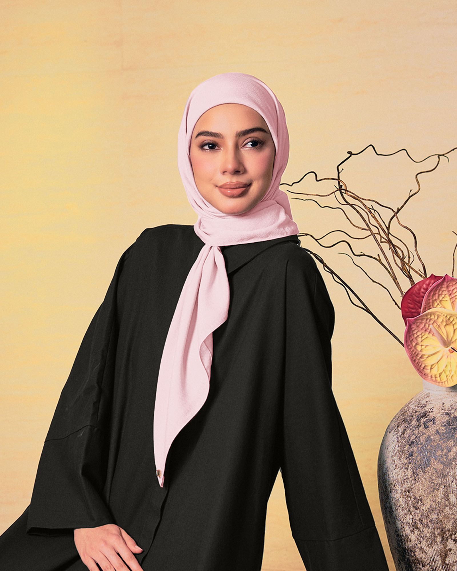 KAPAS COTTON VOILE SQUARE SAKURA