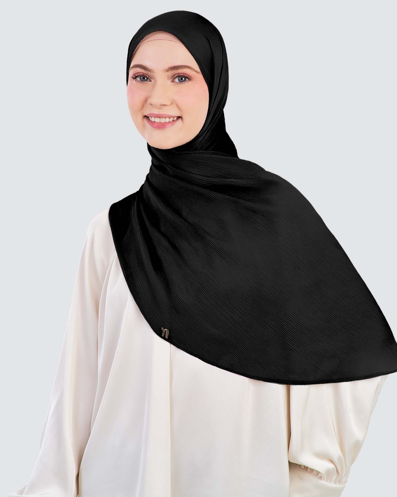 chiffon shawl black